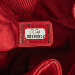 Aged Calfskin Chain Around Drawstring Bucket