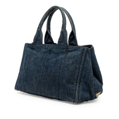 Denim Canapa Logo Satchel