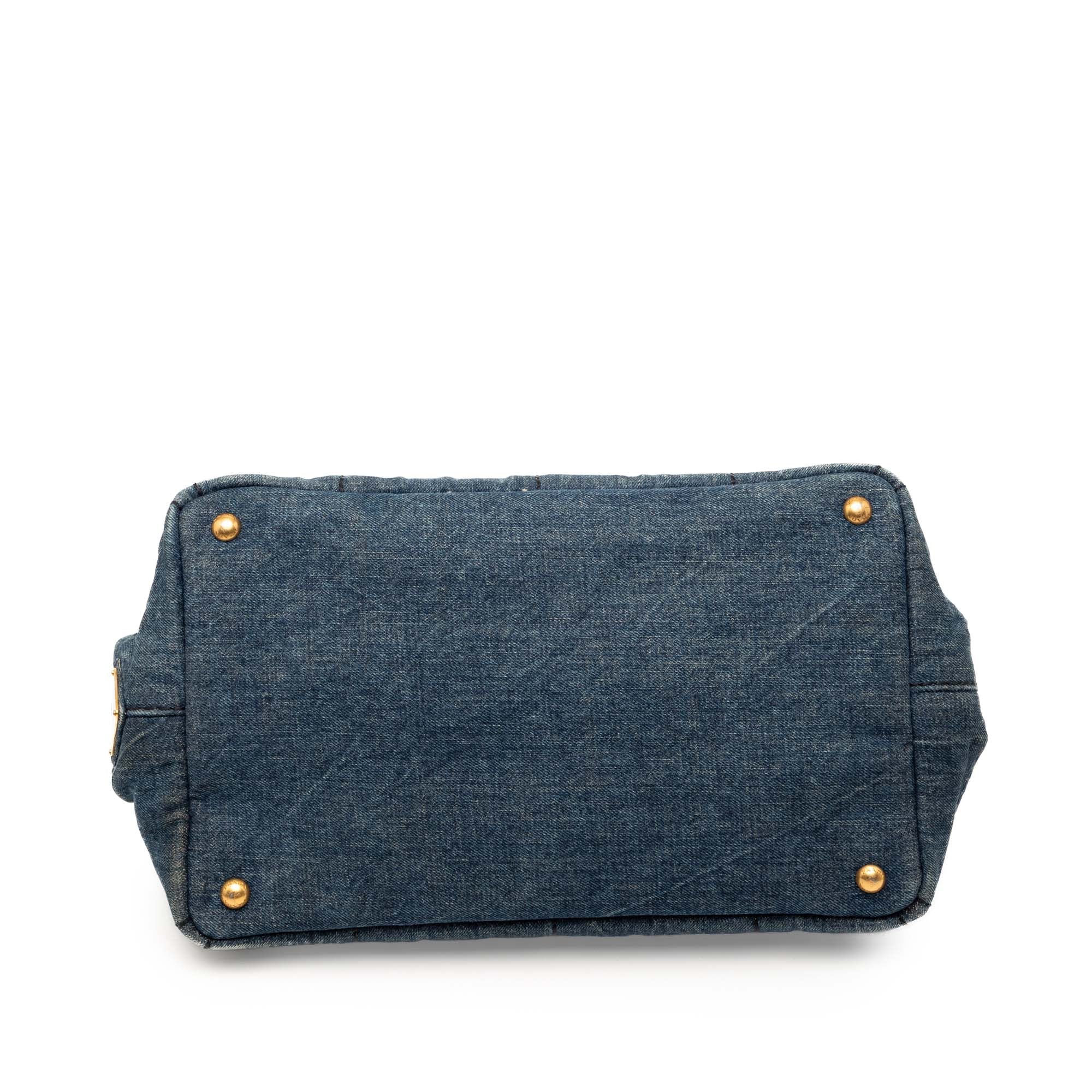 Denim Canapa Logo Satchel