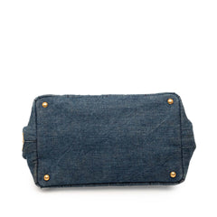 Denim Canapa Logo Satchel