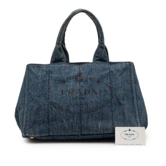 Denim Canapa Logo Satchel