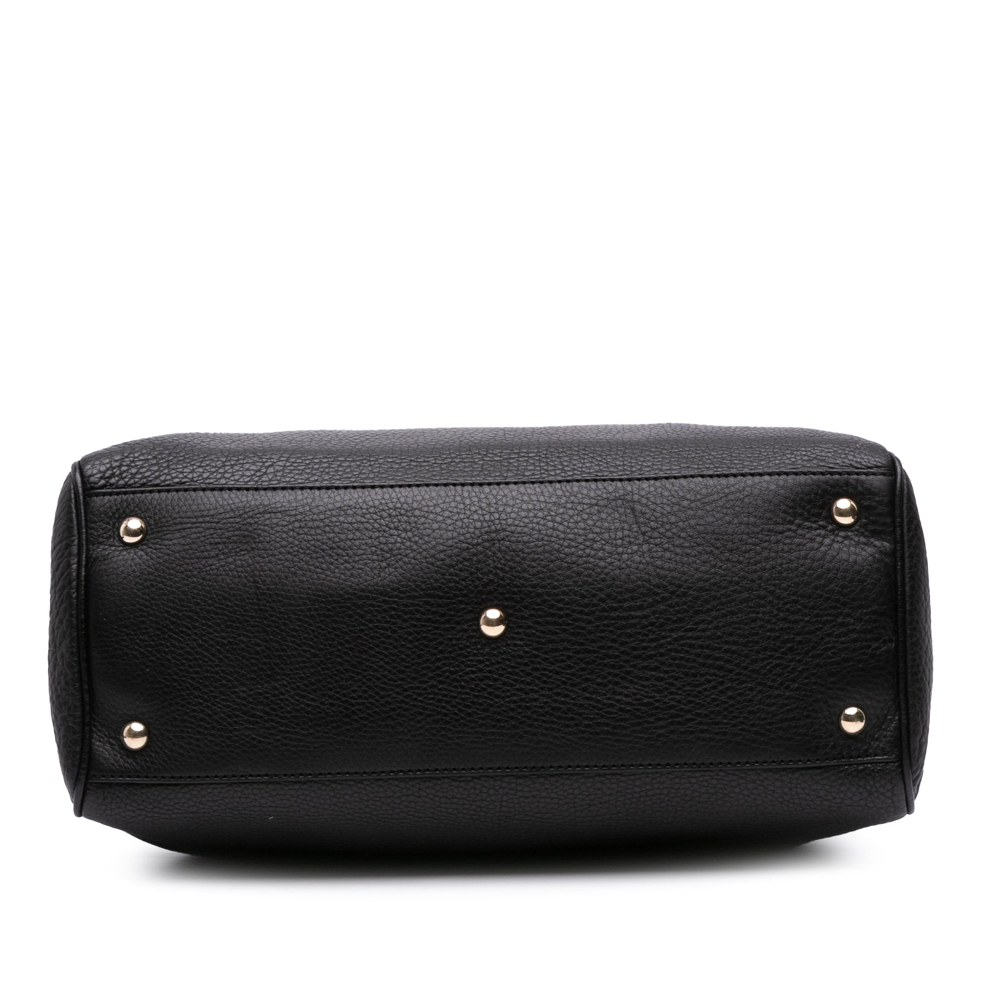 Medium Calfskin Bamboo Shopper Satchel