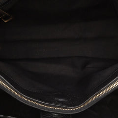 Medium Calfskin Bamboo Shopper Satchel