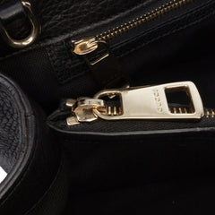 Medium Calfskin Bamboo Shopper Satchel