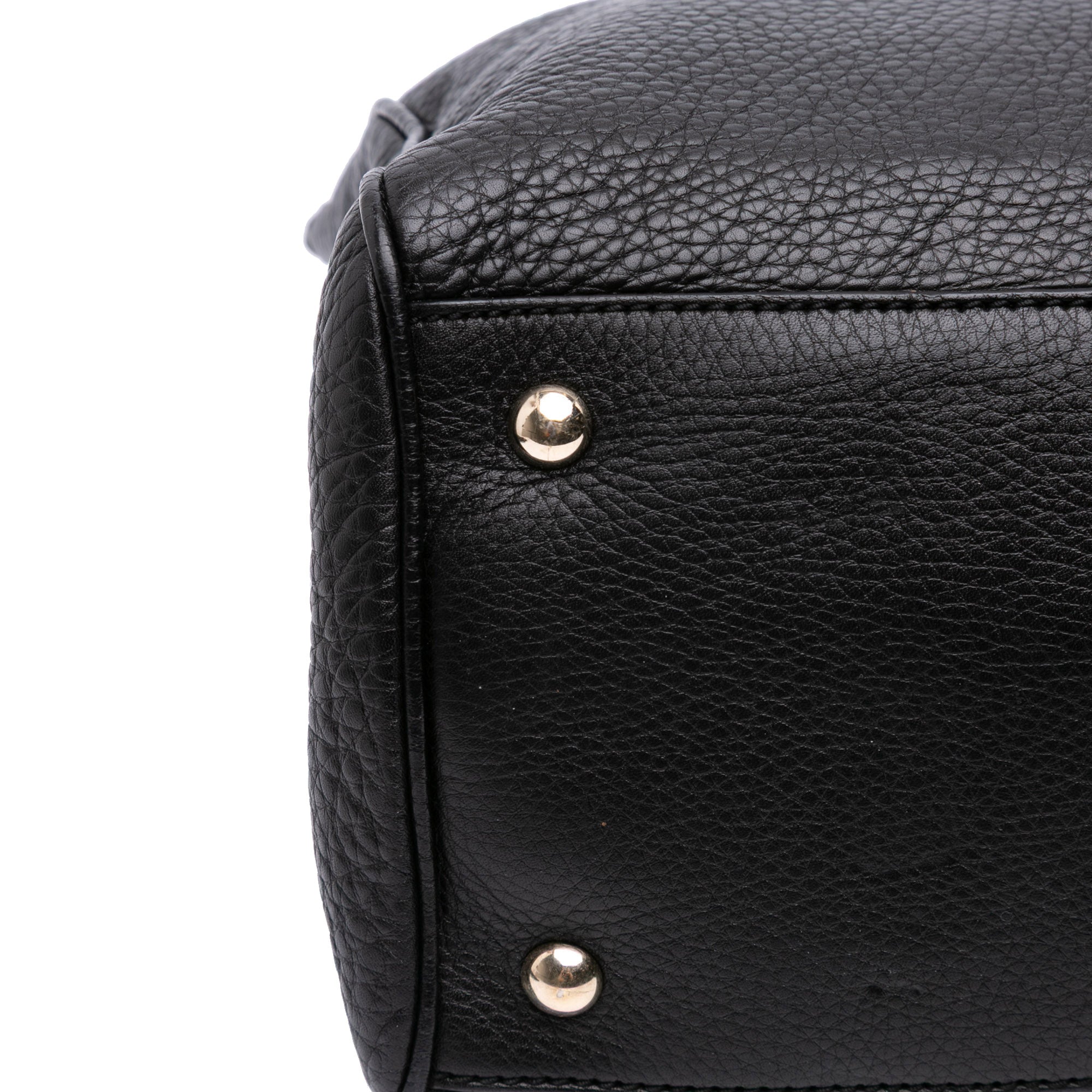 Medium Calfskin Bamboo Shopper Satchel
