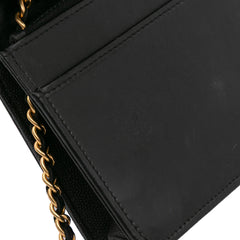 Quilted Caviar Boy Wallet on Chain