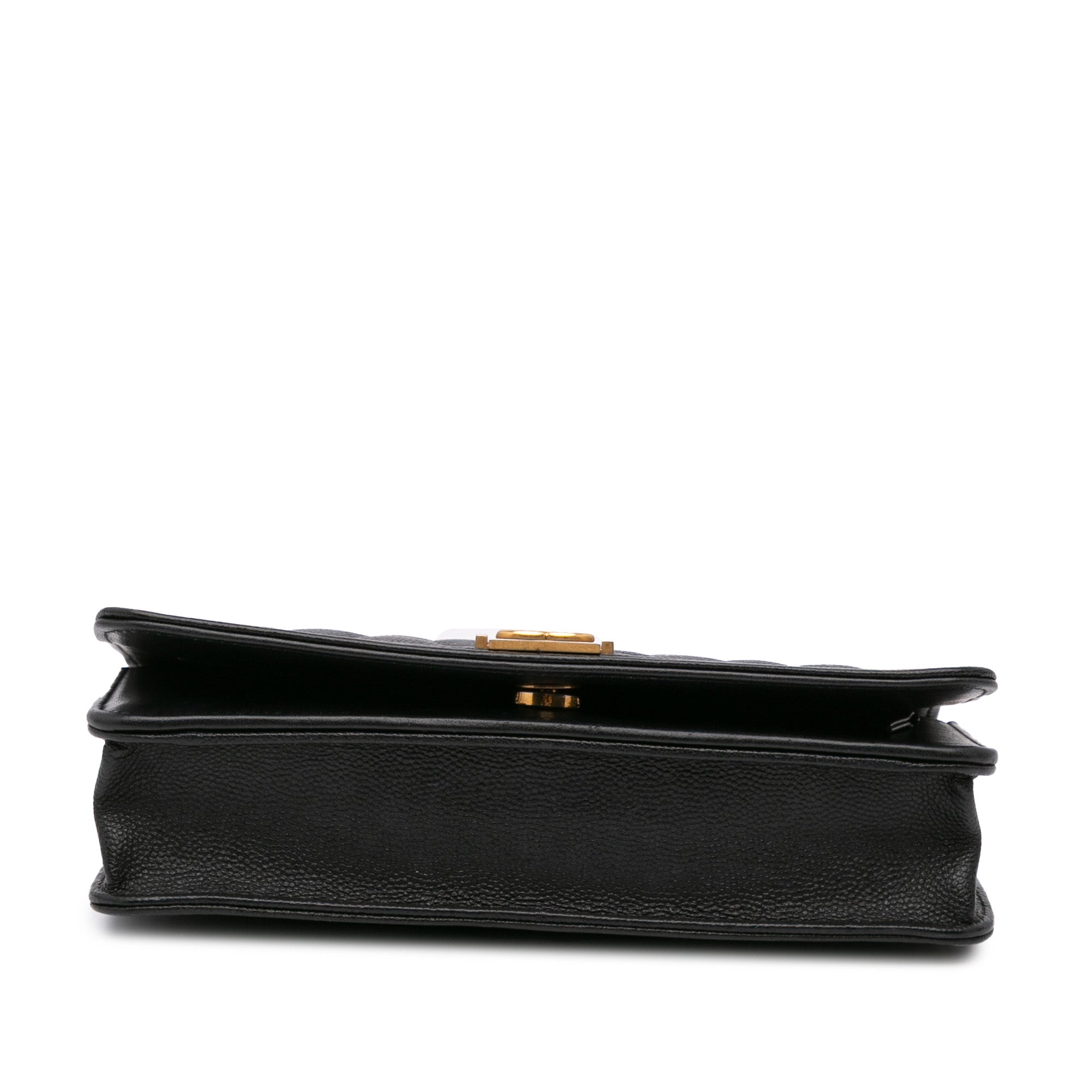 Quilted Caviar Boy Wallet on Chain