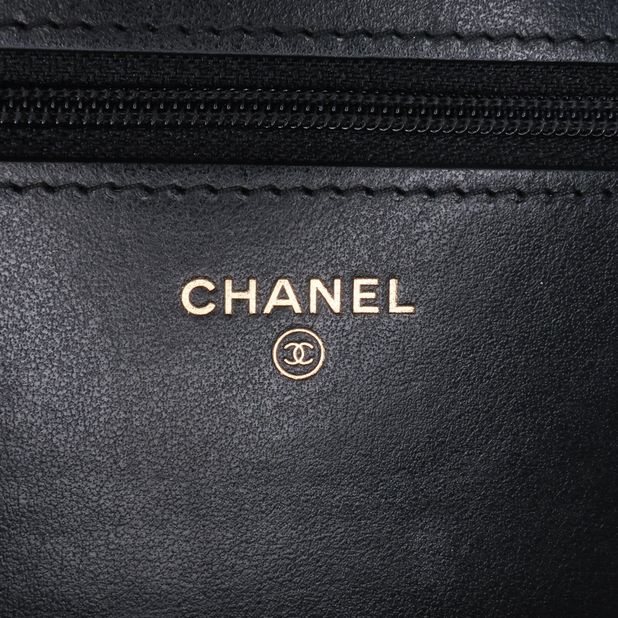Quilted Caviar Boy Wallet on Chain
