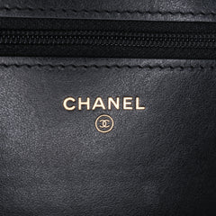 Quilted Caviar Boy Wallet on Chain