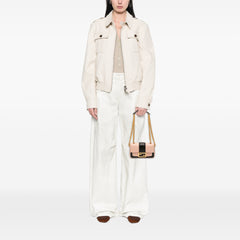 Mini Bicolor Nappa Apolo Chain Baguette Shoulder Bag