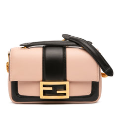 Mini Bicolor Nappa Apolo Chain Baguette Shoulder Bag