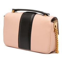 Mini Bicolor Nappa Apolo Chain Baguette Shoulder Bag