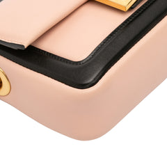 Mini Bicolor Nappa Apolo Chain Baguette Shoulder Bag