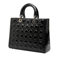 Large Patent Cannage Lady Dior