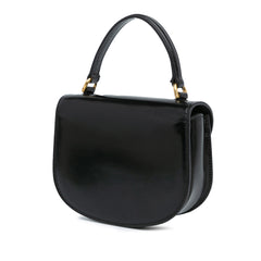 Mini Shiny Calfskin Besace Clea Satchel