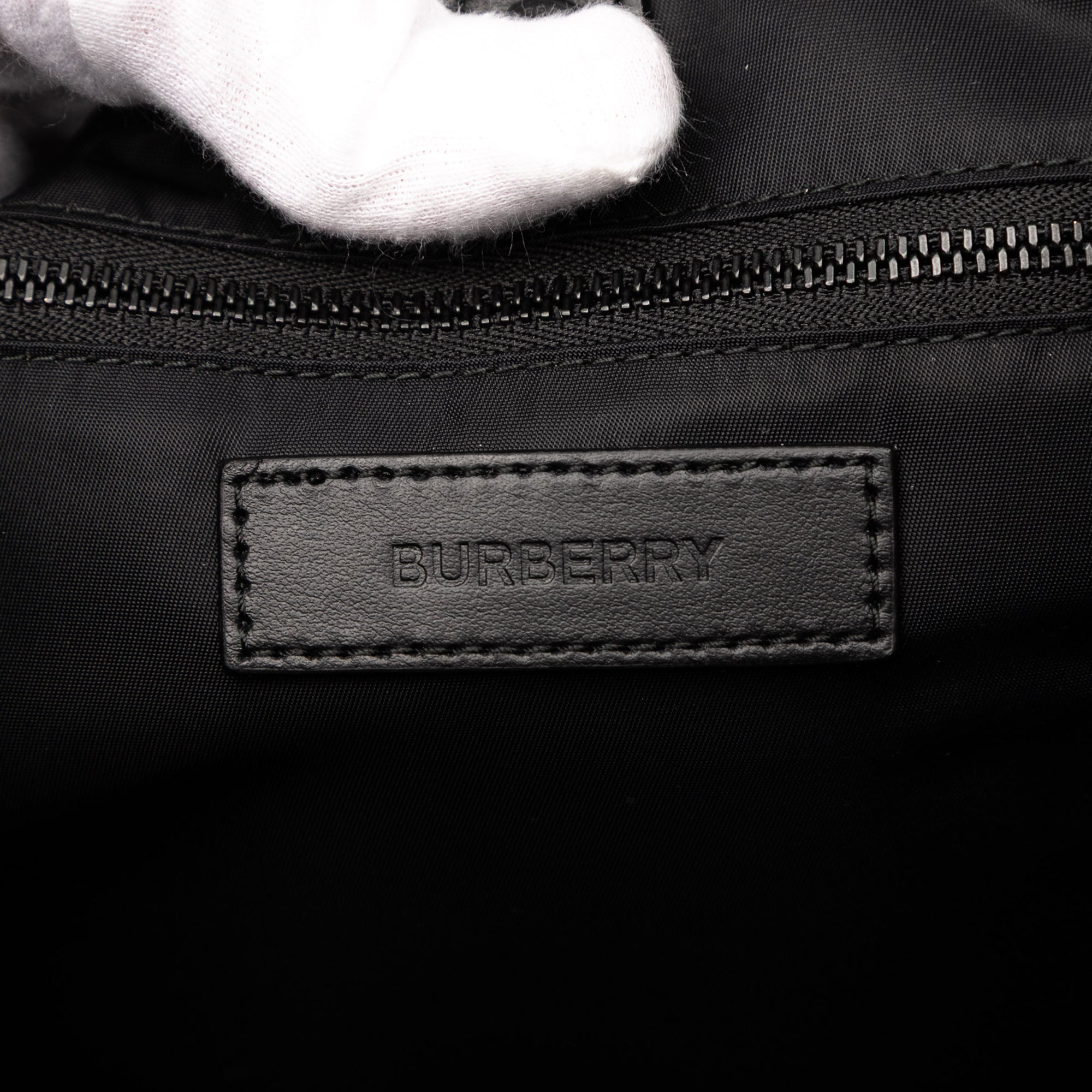 House Check Nylon Logo Print Wilfin Backpack