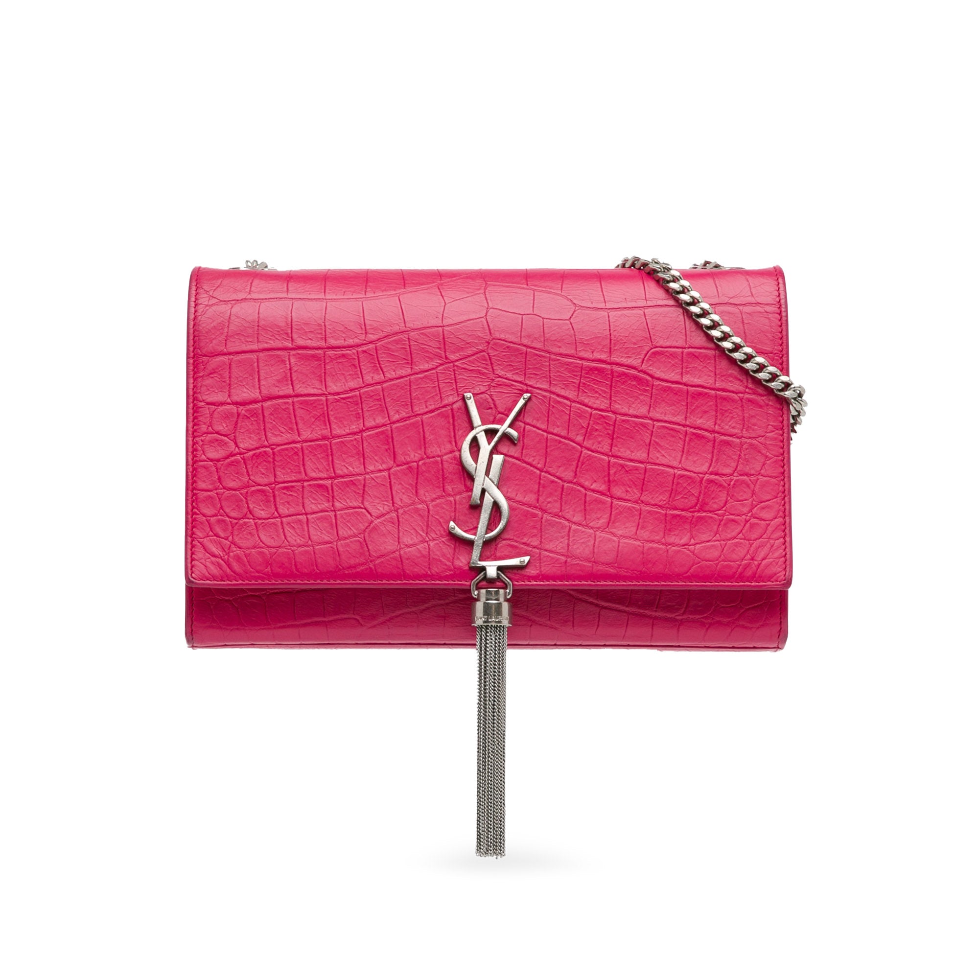 Medium Embossed Kate Tassel Crossbody