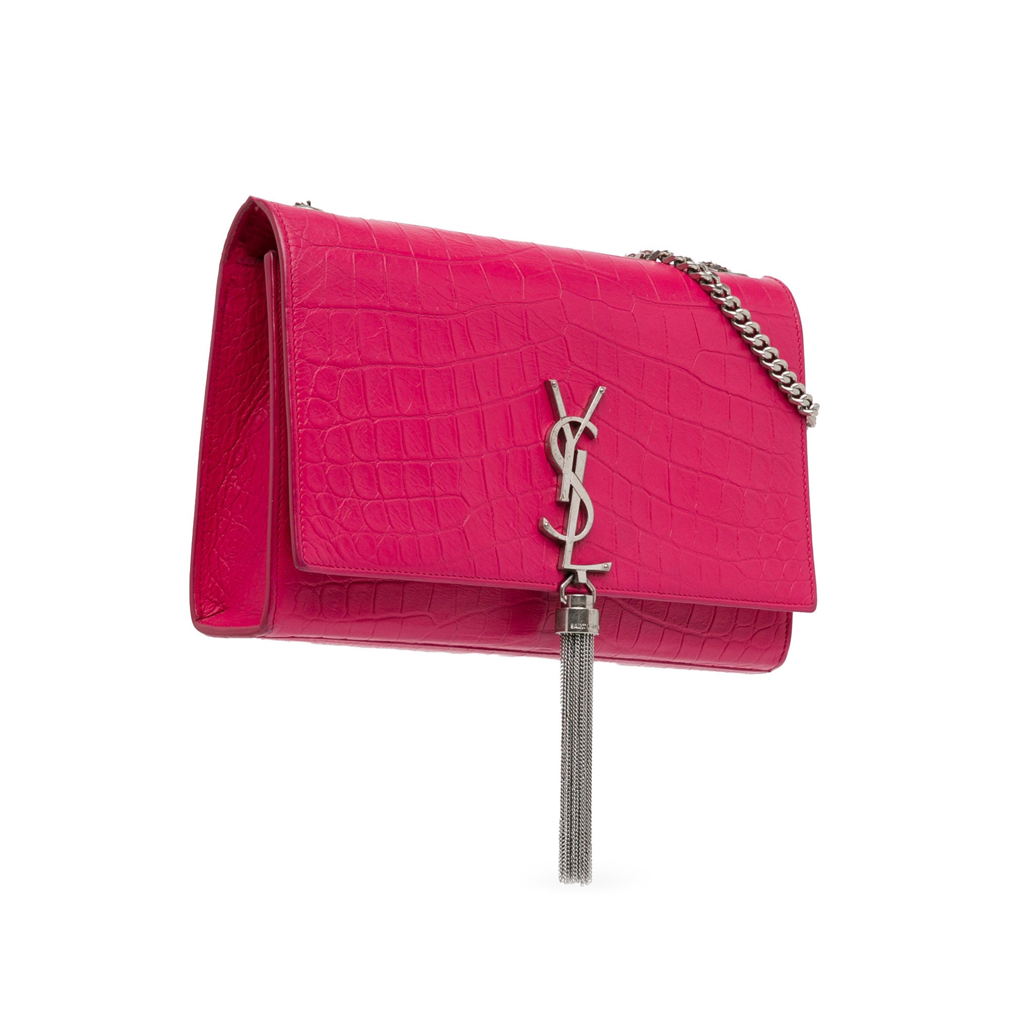 Medium Embossed Kate Tassel Crossbody