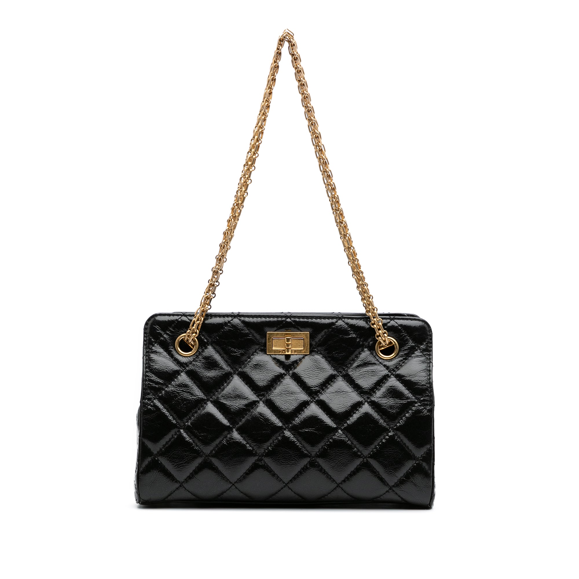 Reissue 2.55 Glazed Crackled Calfskin Shopping Bag