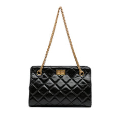 Reissue 2.55 Glazed Crackled Calfskin Shopping Bag