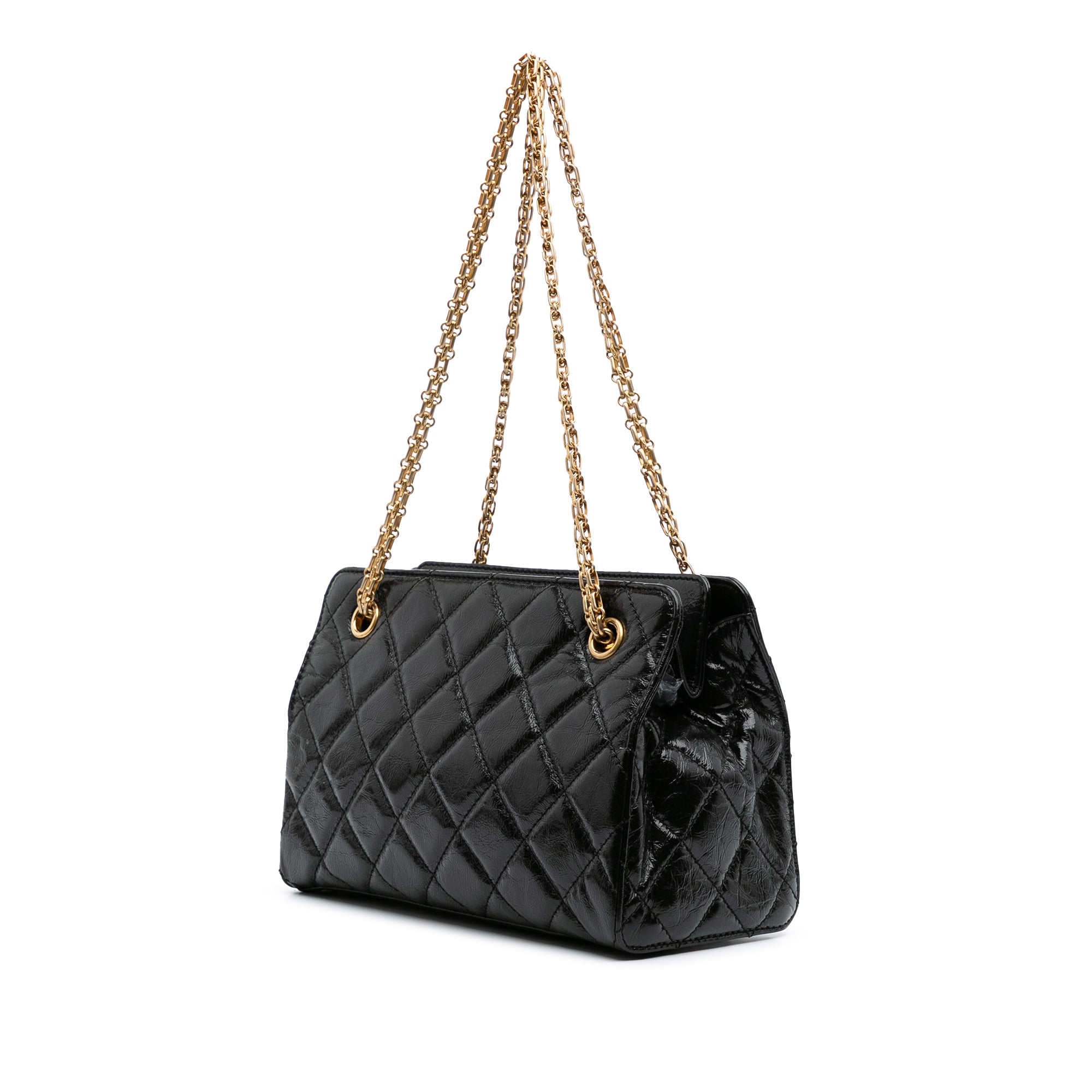 Reissue 2.55 Glazed Crackled Calfskin Shopping Bag