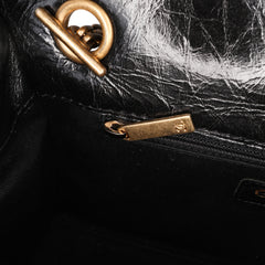 Reissue 2.55 Glazed Crackled Calfskin Shopping Bag