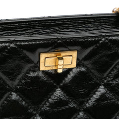 Reissue 2.55 Glazed Crackled Calfskin Shopping Bag
