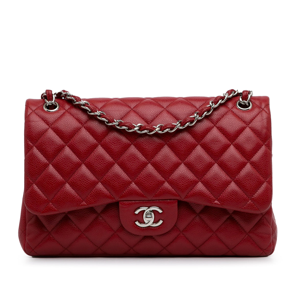 Jumbo Classic Caviar Double Flap