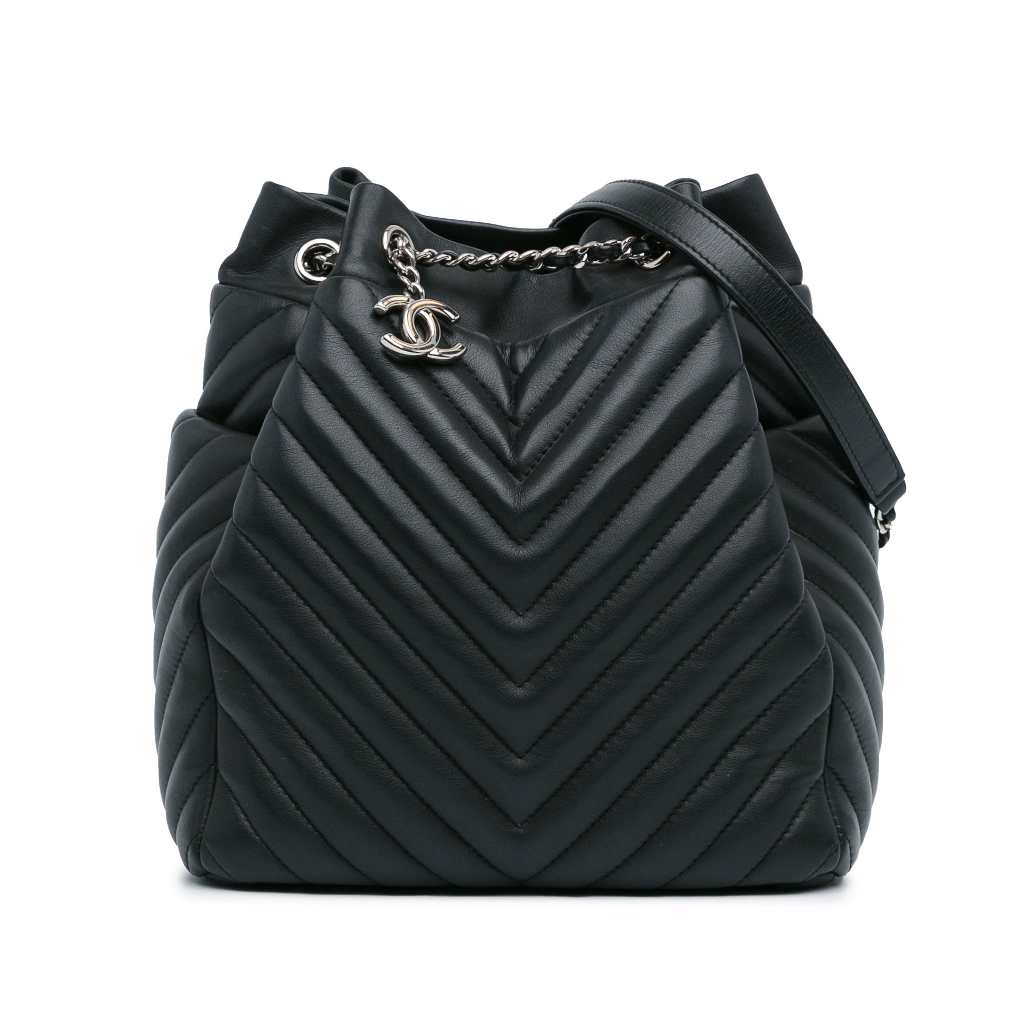 Chevron Calfskin Urban Spirit Bucket Bag_0