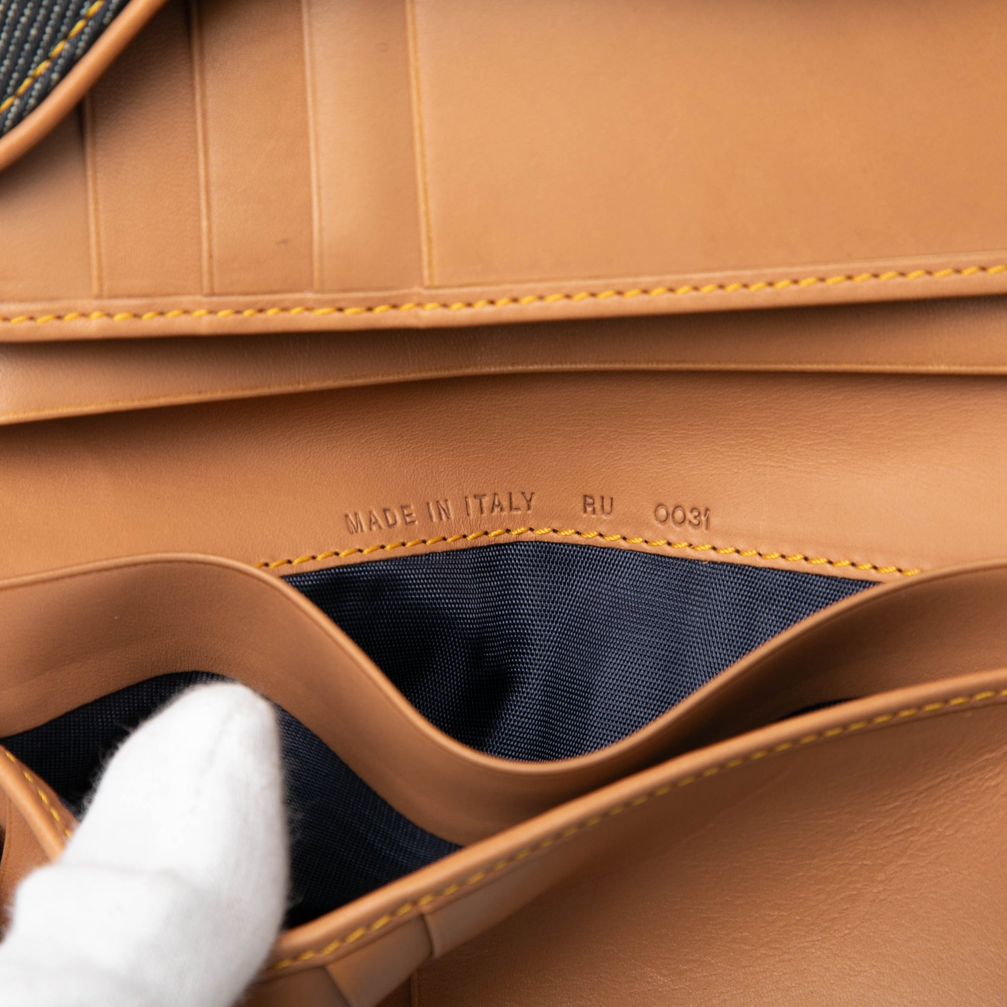 Denim Saddle Trifold Continental Wallet