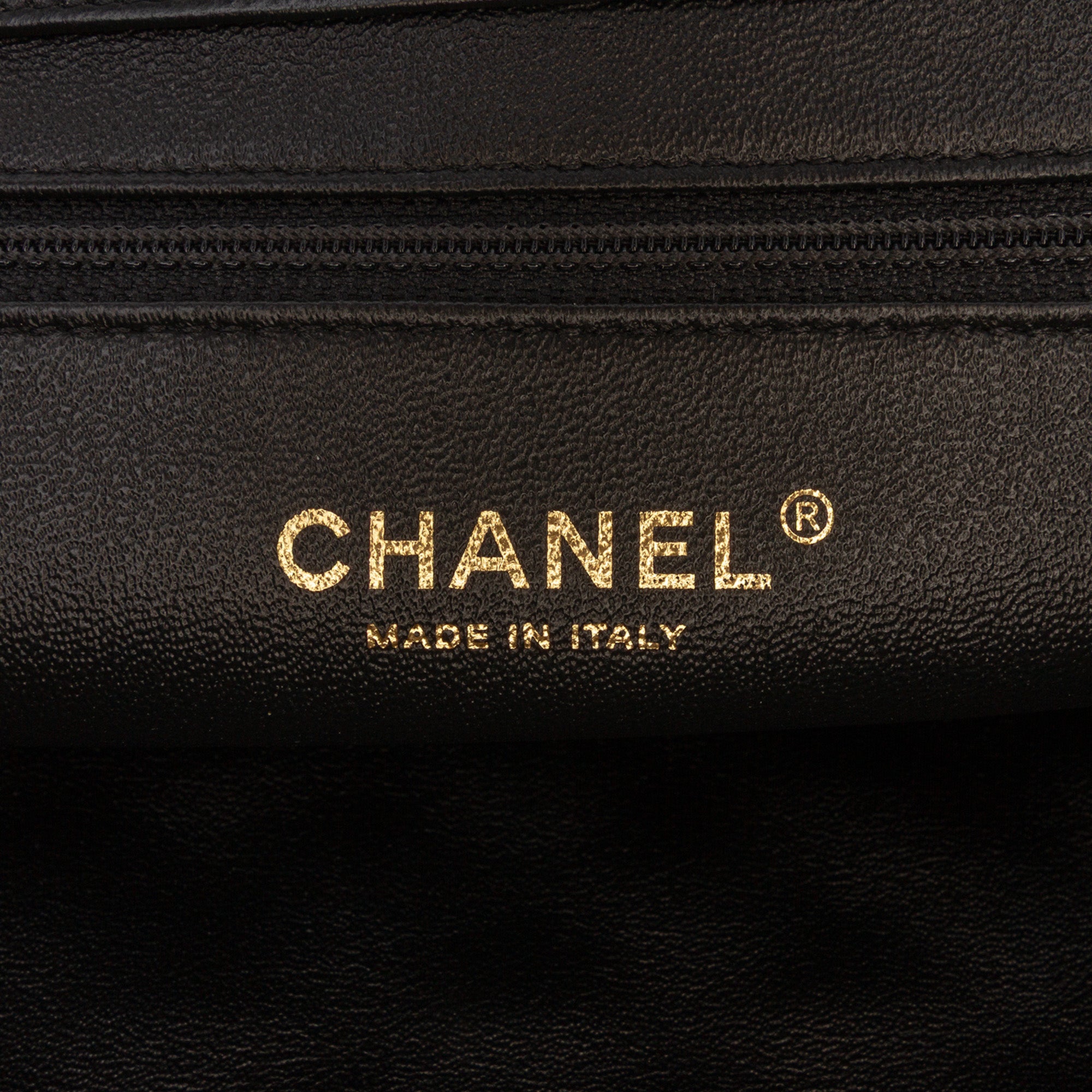 CC Quilted Lambskin Frame Clutch