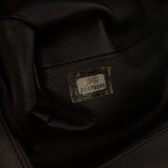 CC Quilted Lambskin Frame Clutch