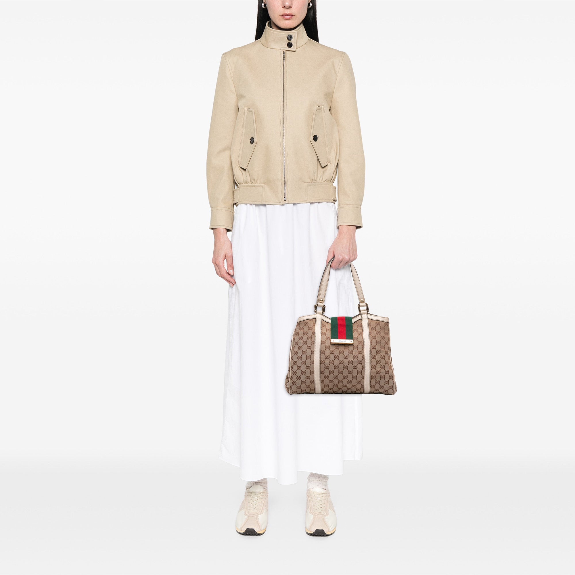 GG Canvas Web New Ladies Tote