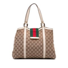 GG Canvas Web New Ladies Tote