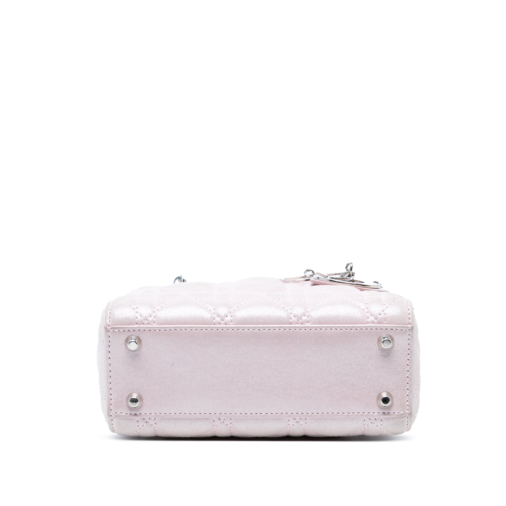 Mini Metallic Lambskin Cannage Lady Dior