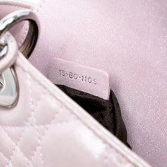 Mini Metallic Lambskin Cannage Lady Dior