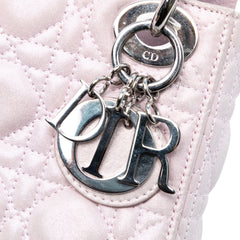 Mini Metallic Lambskin Cannage Lady Dior