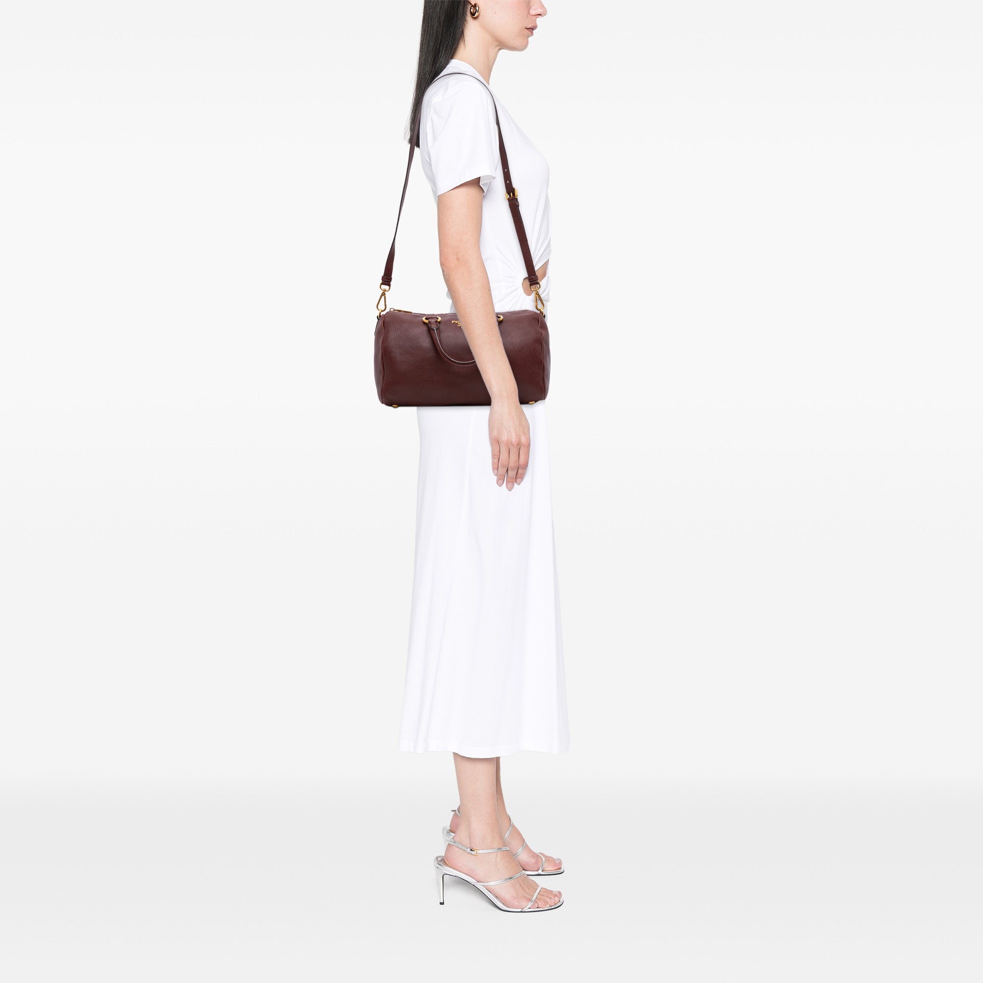Vitello Daino Zip Top Satchel