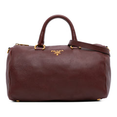 Vitello Daino Zip Top Satchel