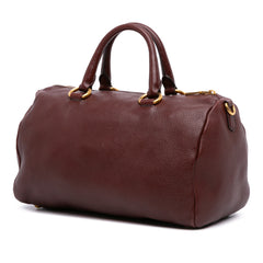 Vitello Daino Zip Top Satchel