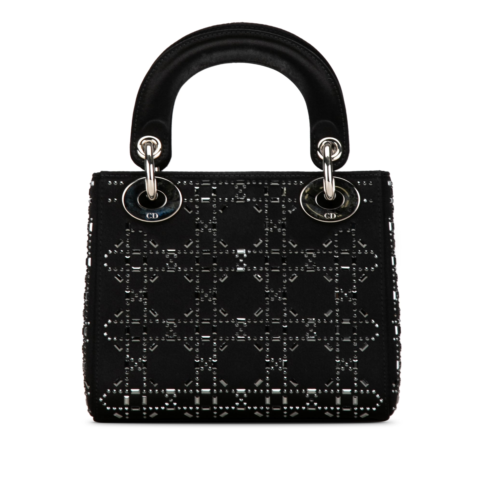 Mini Satin Cannage Crystal Embellished Lady Dior_2