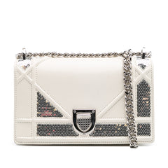 Small Calfskin Diorama Sequin Flap