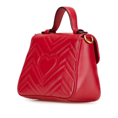 Mini GG Marmont Matelasse Leather Top Handle Bag