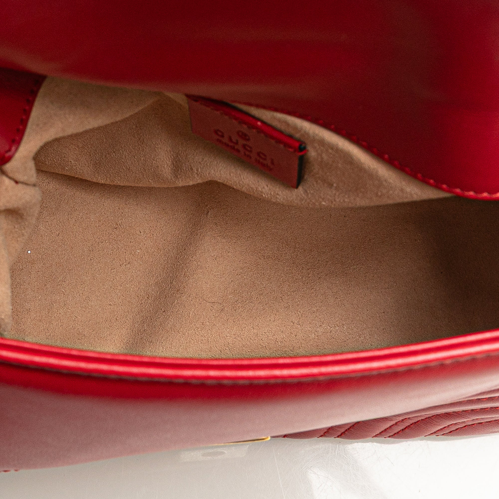 Mini GG Marmont Matelasse Leather Top Handle Bag