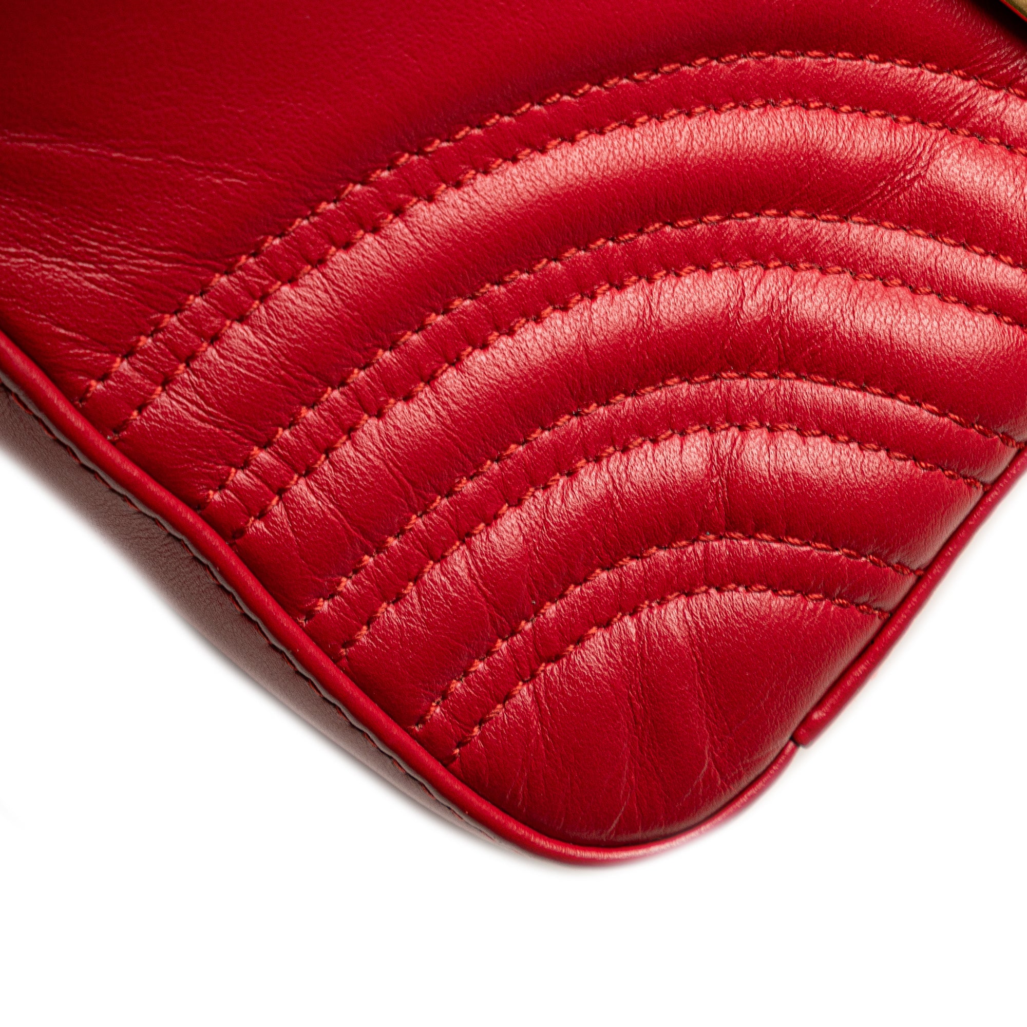 Mini GG Marmont Matelasse Leather Top Handle Bag