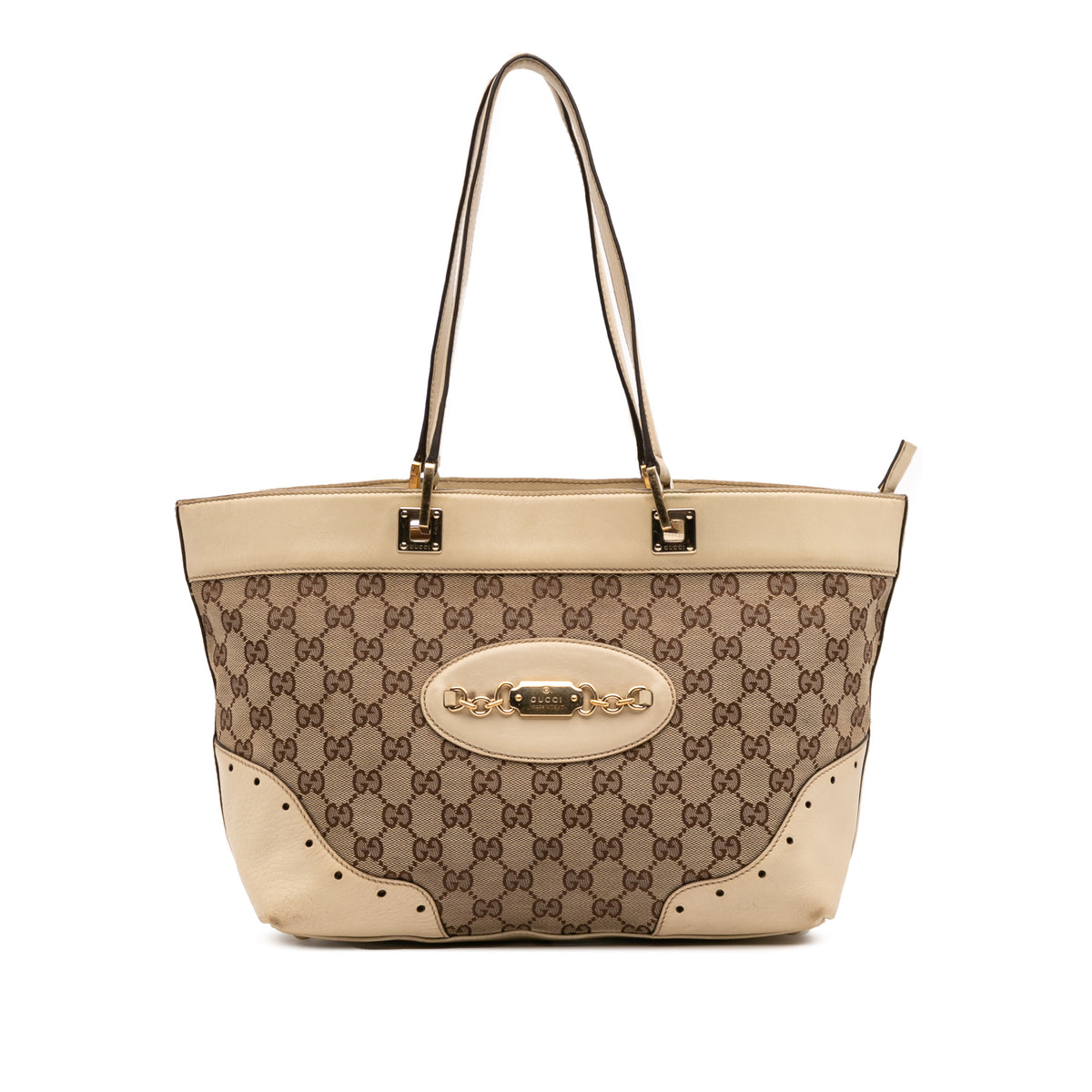GG Canvas Punch Tote