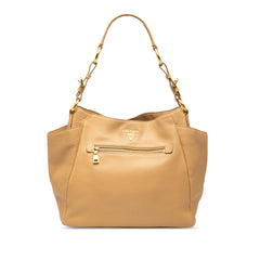 Vitello Daino Front Zip Hobo