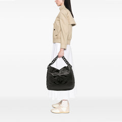 Calfskin Modern Chain Rhodoid Hobo