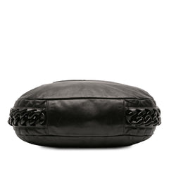 Calfskin Modern Chain Rhodoid Hobo