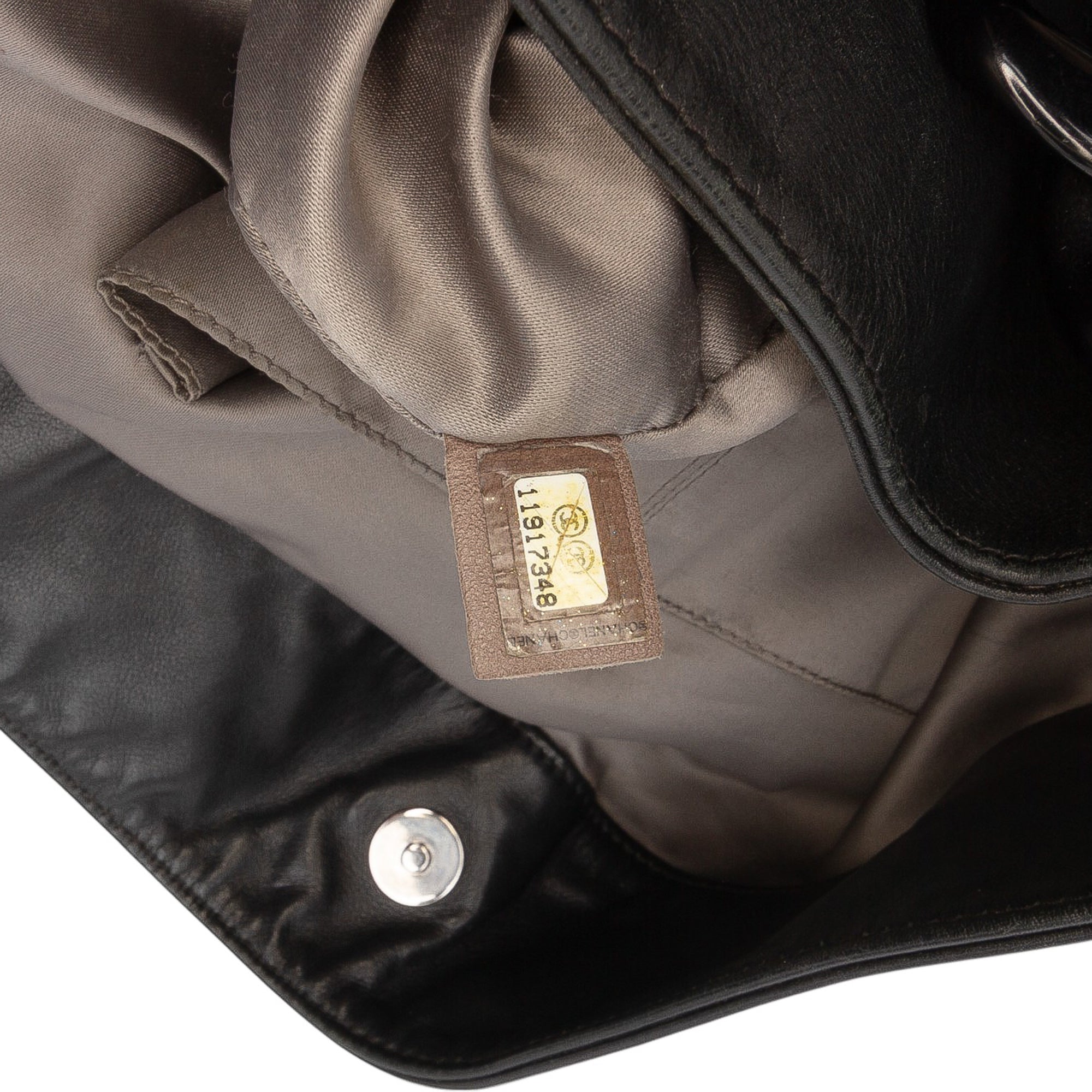 Calfskin Modern Chain Rhodoid Hobo